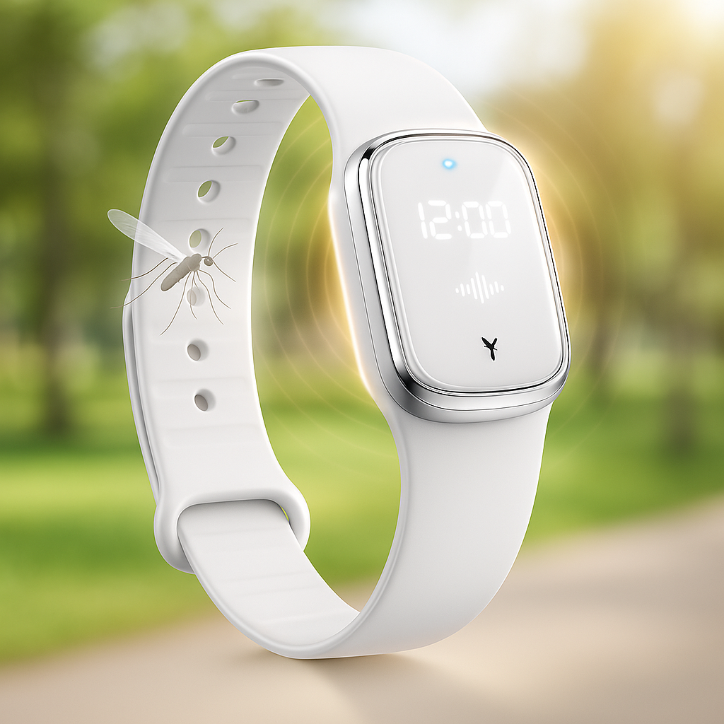 Ultrasonic Mosquito Repellent Wristband Device Watch