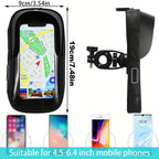 Motorcycle Handlebar Phone Holder Bag with 360 Degree Swivel Waterproof
