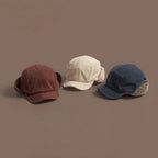 Ribbed Knit Beanie Hat with Ear Flaps Fleece Lined Winter Unisex