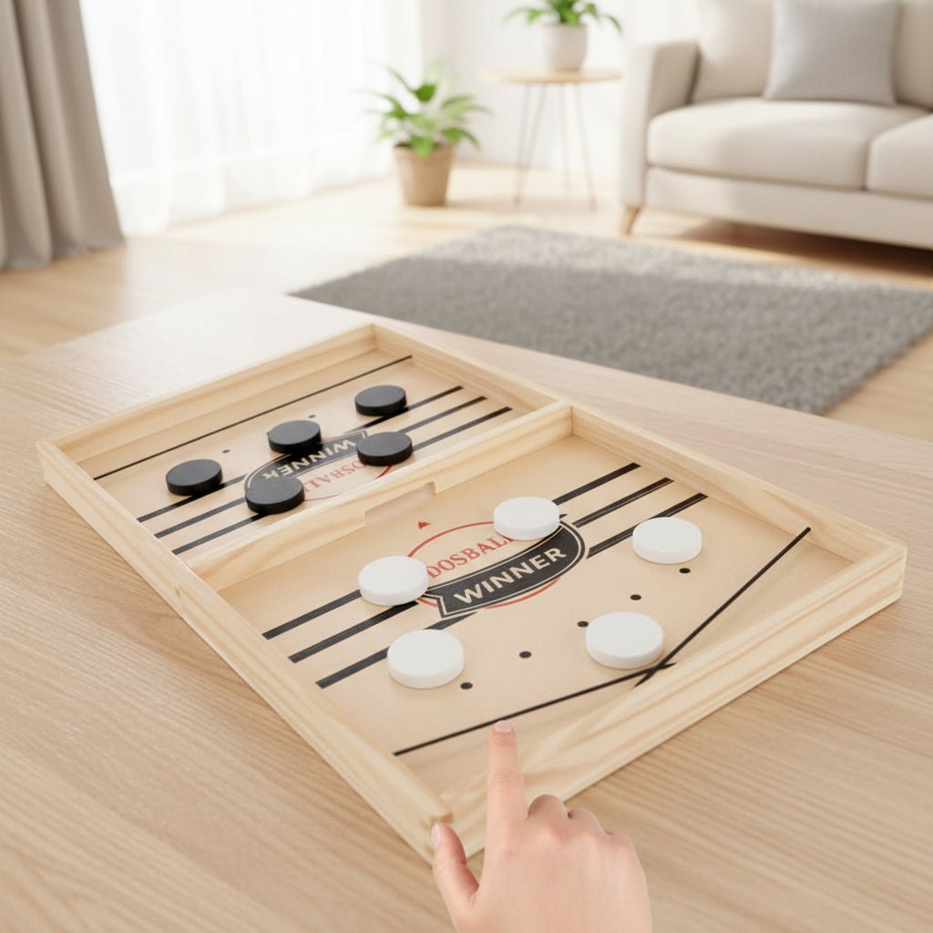 Wooden Family Board Game Competitive Fast Paced Tabletop Game