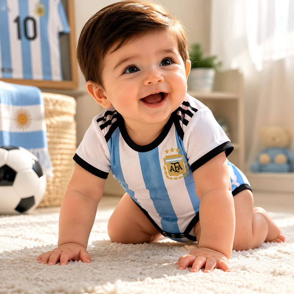 Argentina Baby Romper Detail