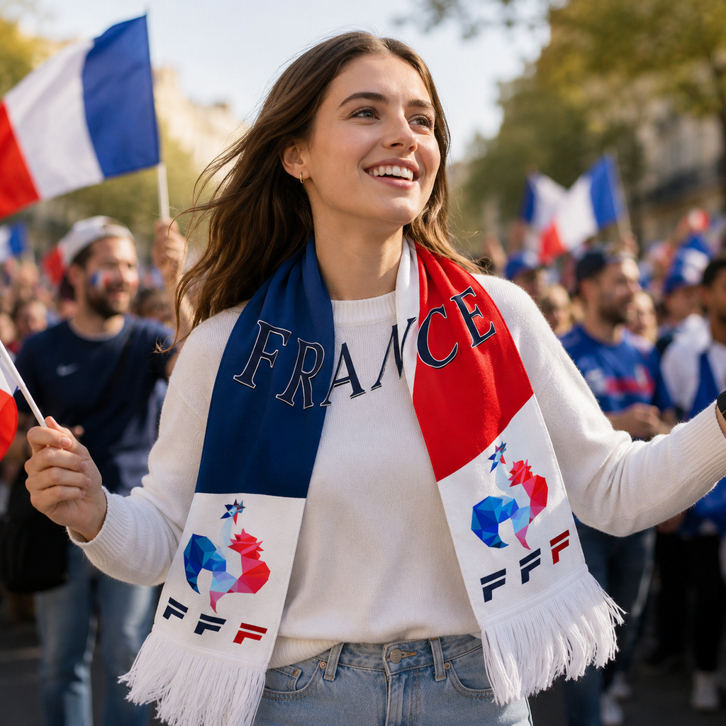 France Scarf Detail
