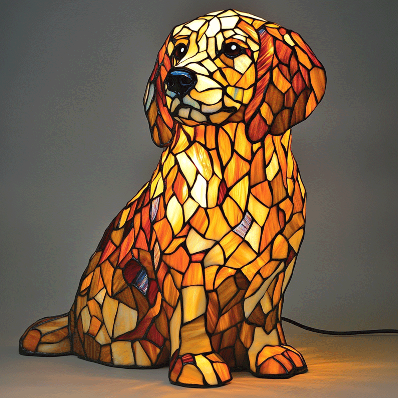 Bulldog Shaped Table Lamp Lighting Fixture