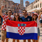 Croatia Fan Cape