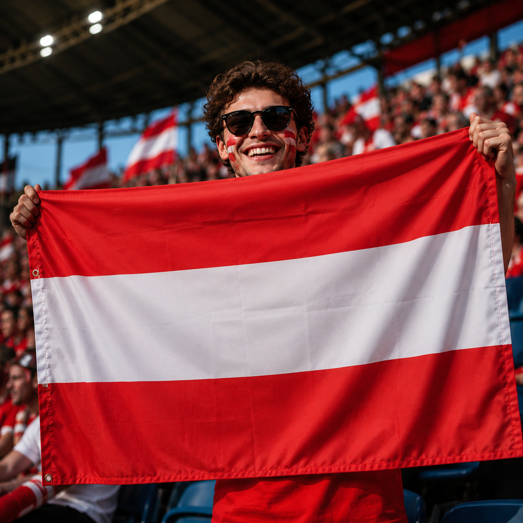 Austria Flag Detail