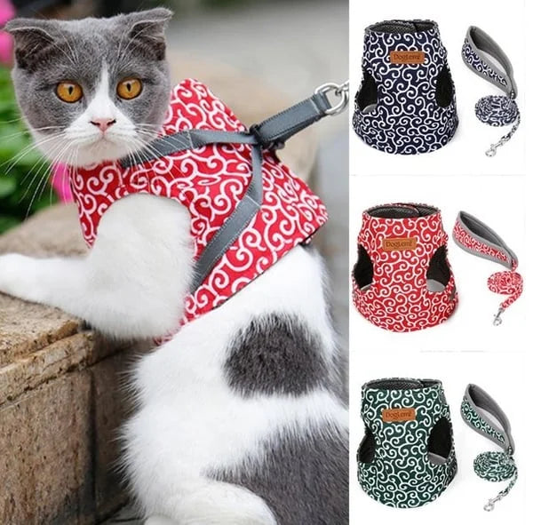 Cat Harness Adjustable Pet Harness for Cats