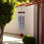 Outdoor Wind Chime Large Deep Tone 6 Tuned Pipes Sympathy Wind Chime