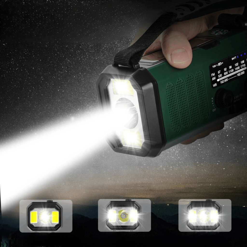 Emergency Radio Solar Powered USB Charger Portable Device