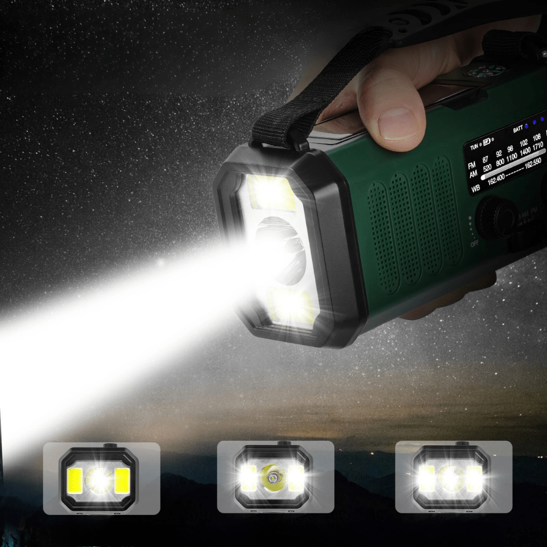 Emergency Radio Solar Powered USB Charger Portable Device