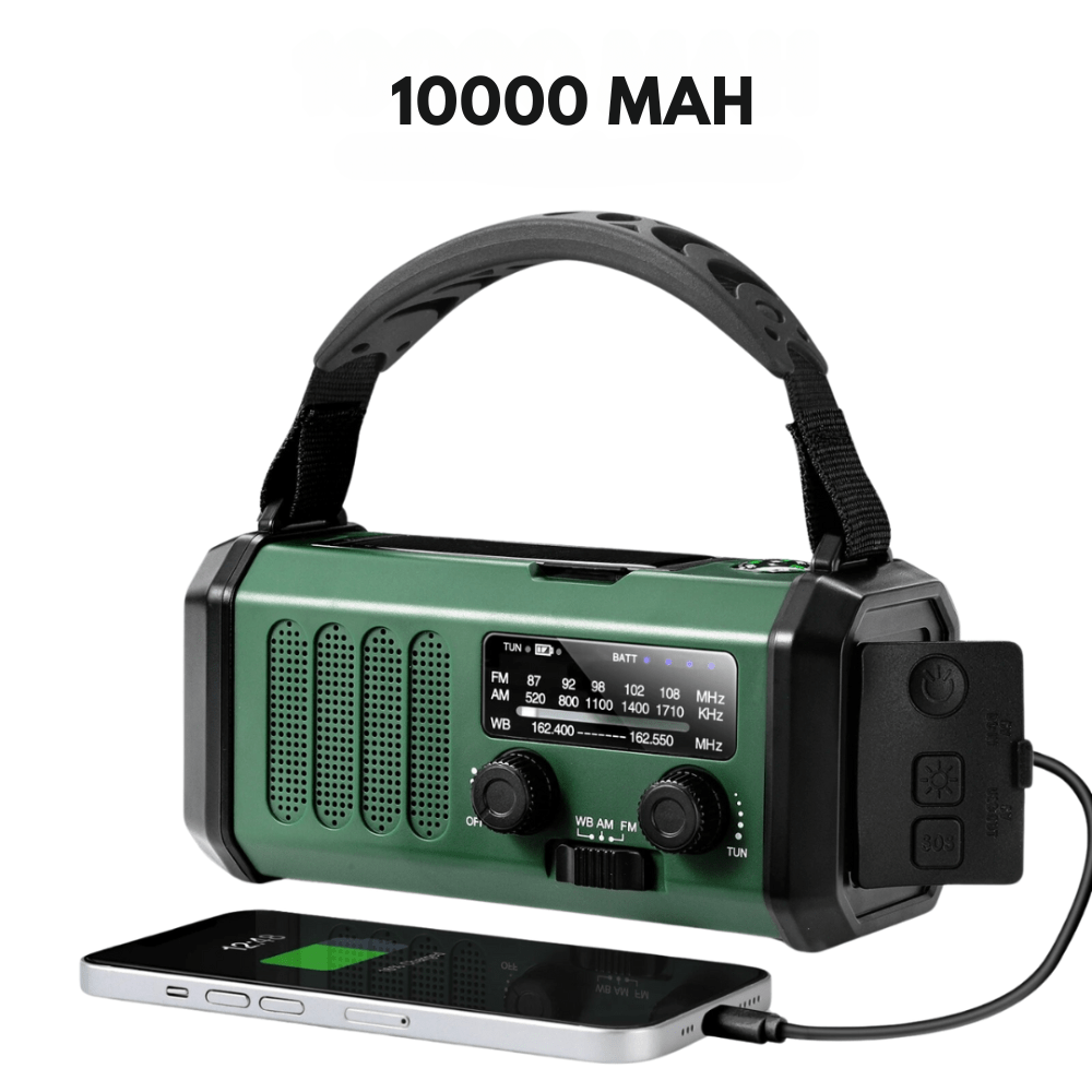 Emergency Radio Solar Powered USB Charger Portable Device