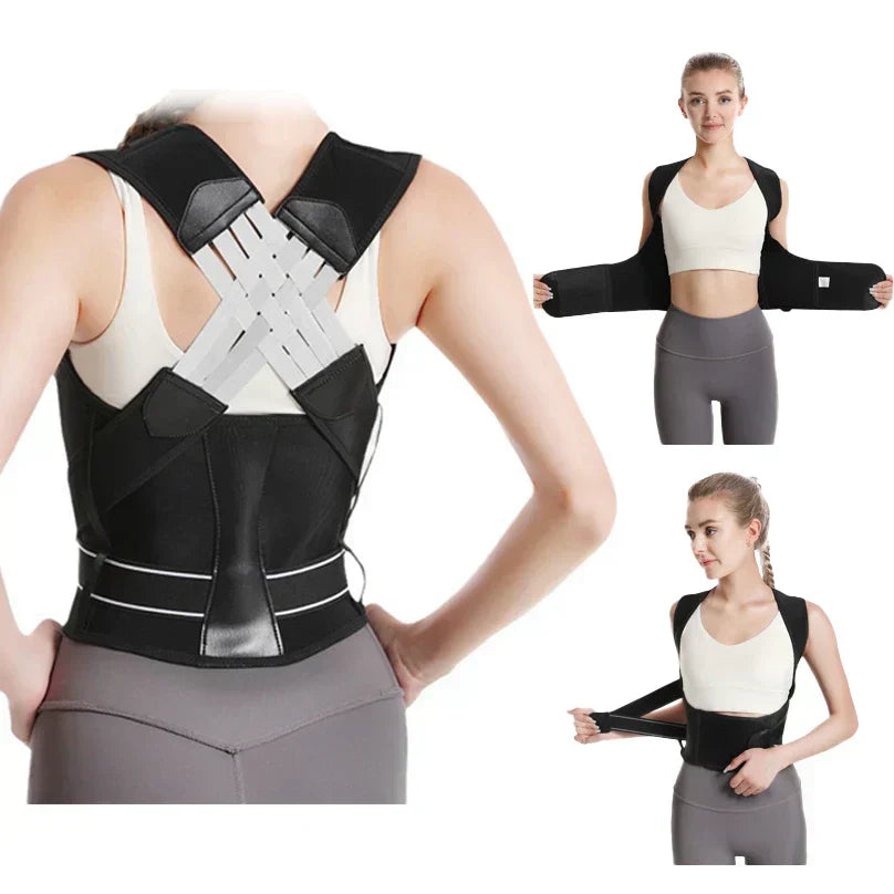 Posture Corrector Adjustable Back Support Brace for Men and Women