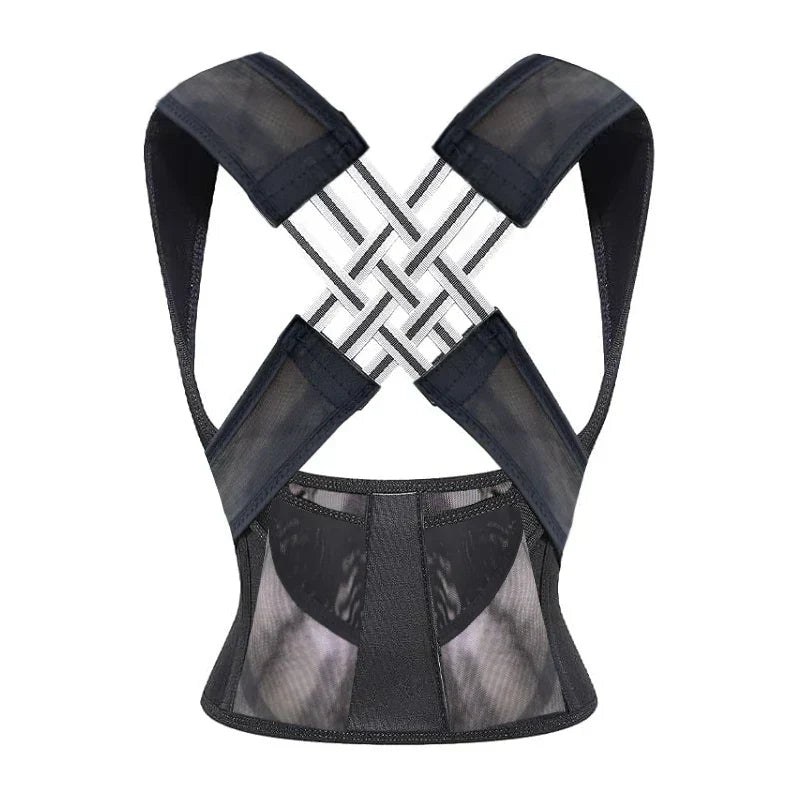 Posture Corrector Adjustable Back Support Brace for Men and Women