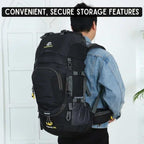 Hiking Backpack Waterproof Large Capacity 60L Camping Trekking Travel Bag