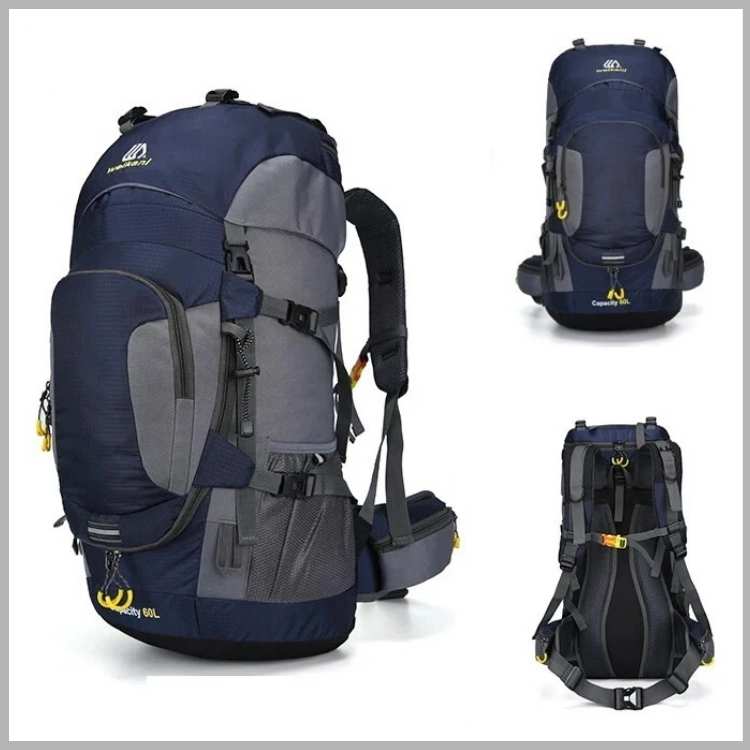 Hiking Backpack Waterproof Large Capacity 60L Camping Trekking Travel Bag