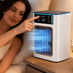 Portable USB Desktop Evaporative Air Cooler Fan with Humidifier and Mist Spray
