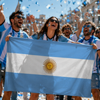 Argentina Fan Cape