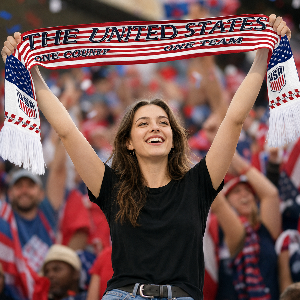 USA Scarf Detail