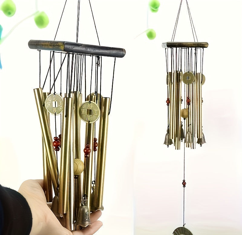 Copper Bell Wind Chime with Aluminum Alloy Tubes Outdoor Wind Chime