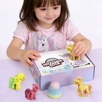 Surprise Filled Unicorn Shaped Easter Eggs Toy Set