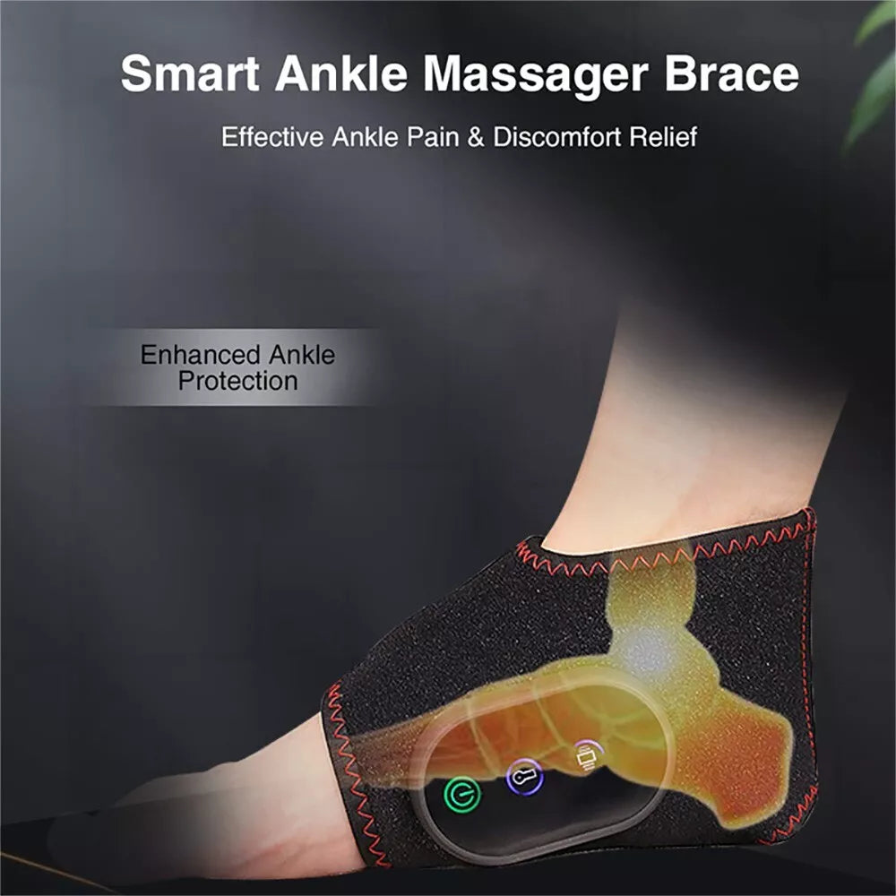 Ankle Support Brace with Massage Compression Sleeve