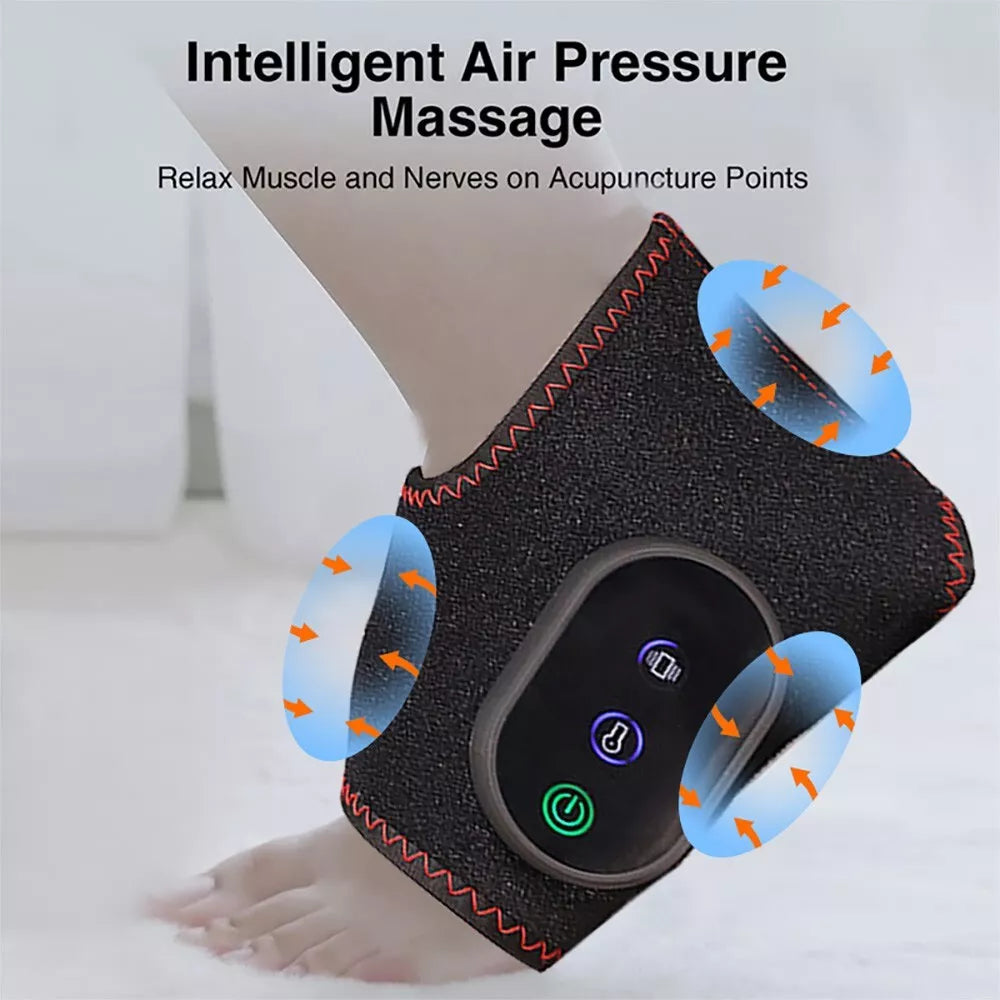 Ankle Support Brace with Massage Compression Sleeve