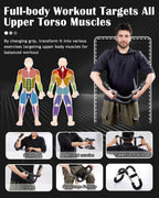 Adjustable Arm Exerciser Spring Bar Forearm Triceps Strength Trainer