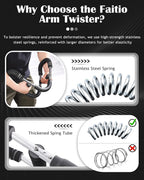 Adjustable Arm Exerciser Spring Bar Forearm Triceps Strength Trainer