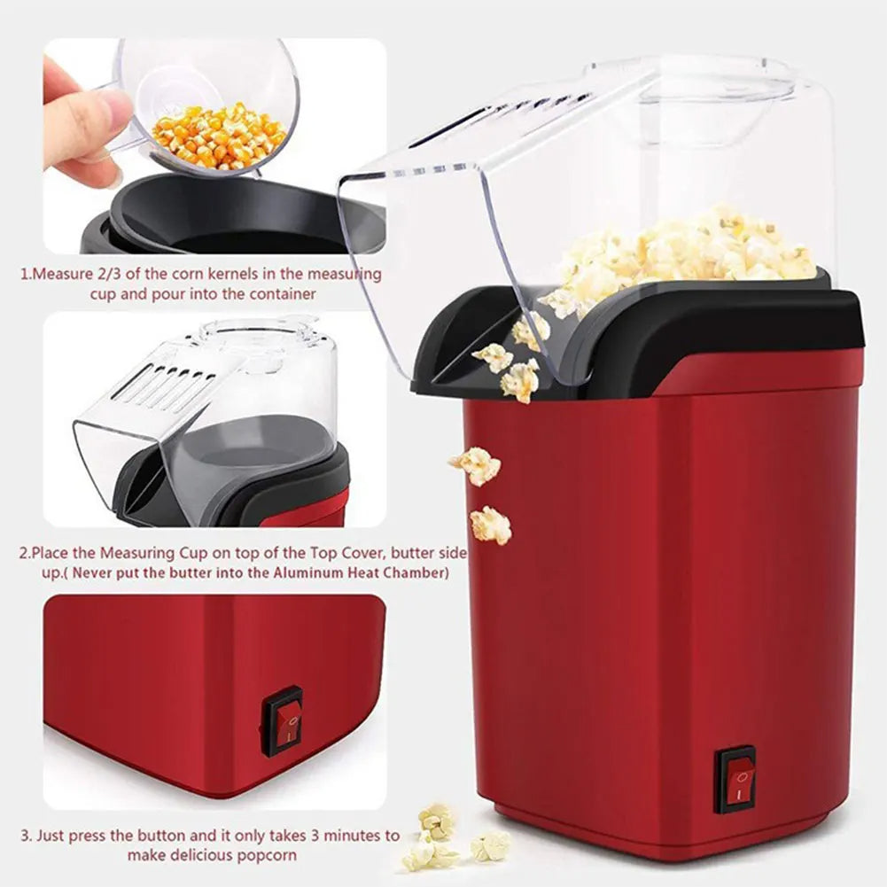 Automatic Popcorn Maker Machine Kitchen Appliance Electric Popcorn Popper