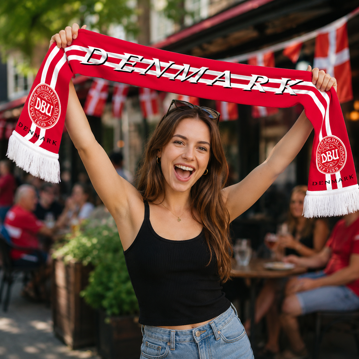 Denmark Fan Scarf