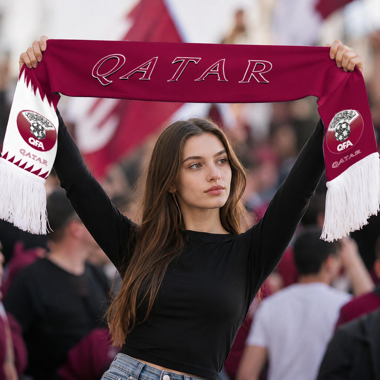 Qatar Fan Scarf