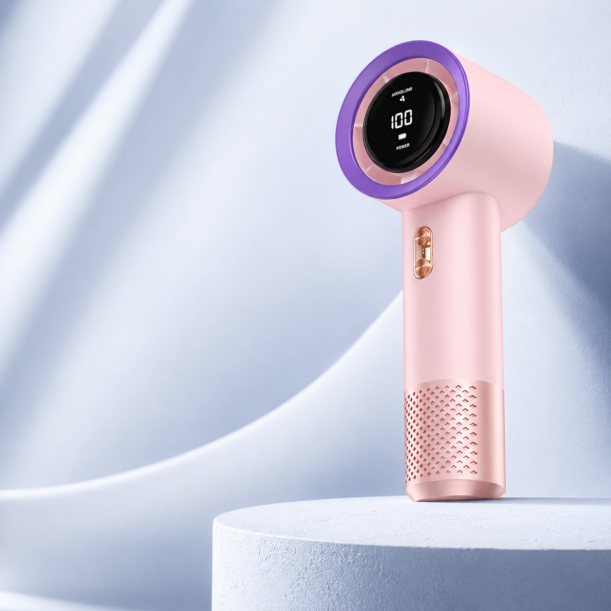 Tragbarer, handgehaltener, blattloser Mini-USB-Ventilator mit hoher Geschwindigkeit und wiederaufladbarem Akku