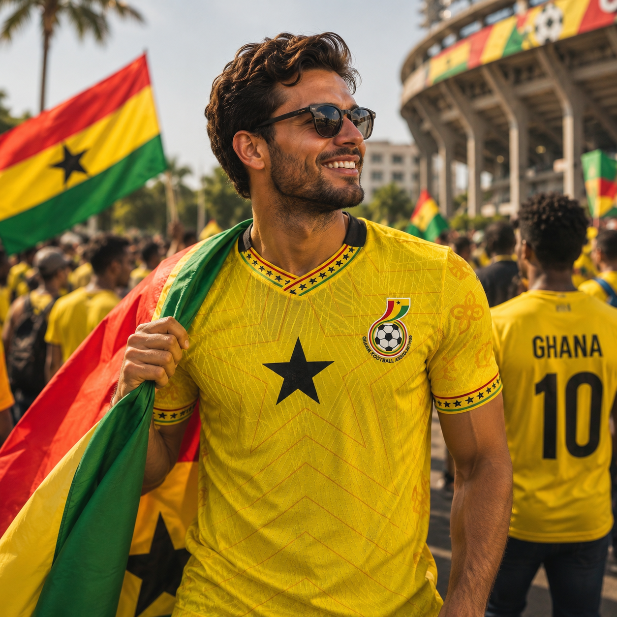 Ghana 2026 Men's Football Fan Jersey