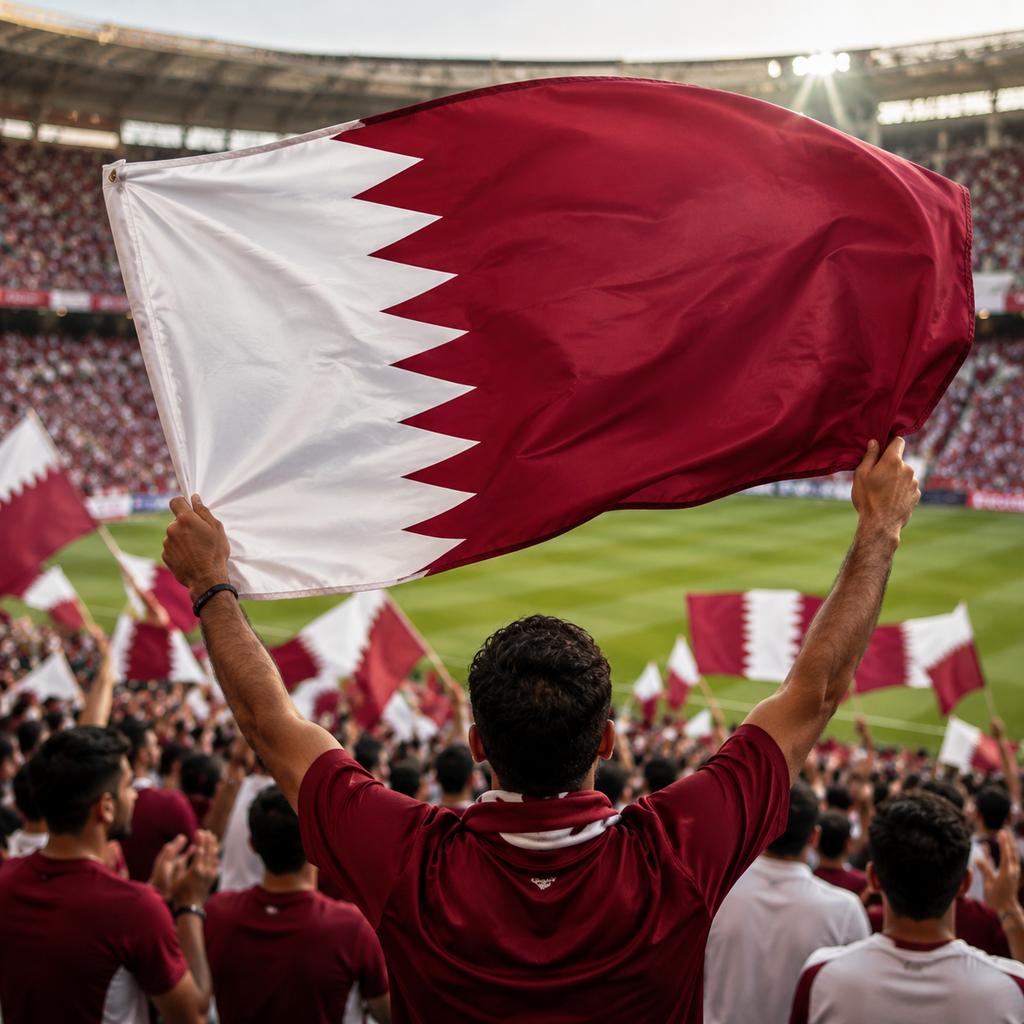 Qatar Flag Side