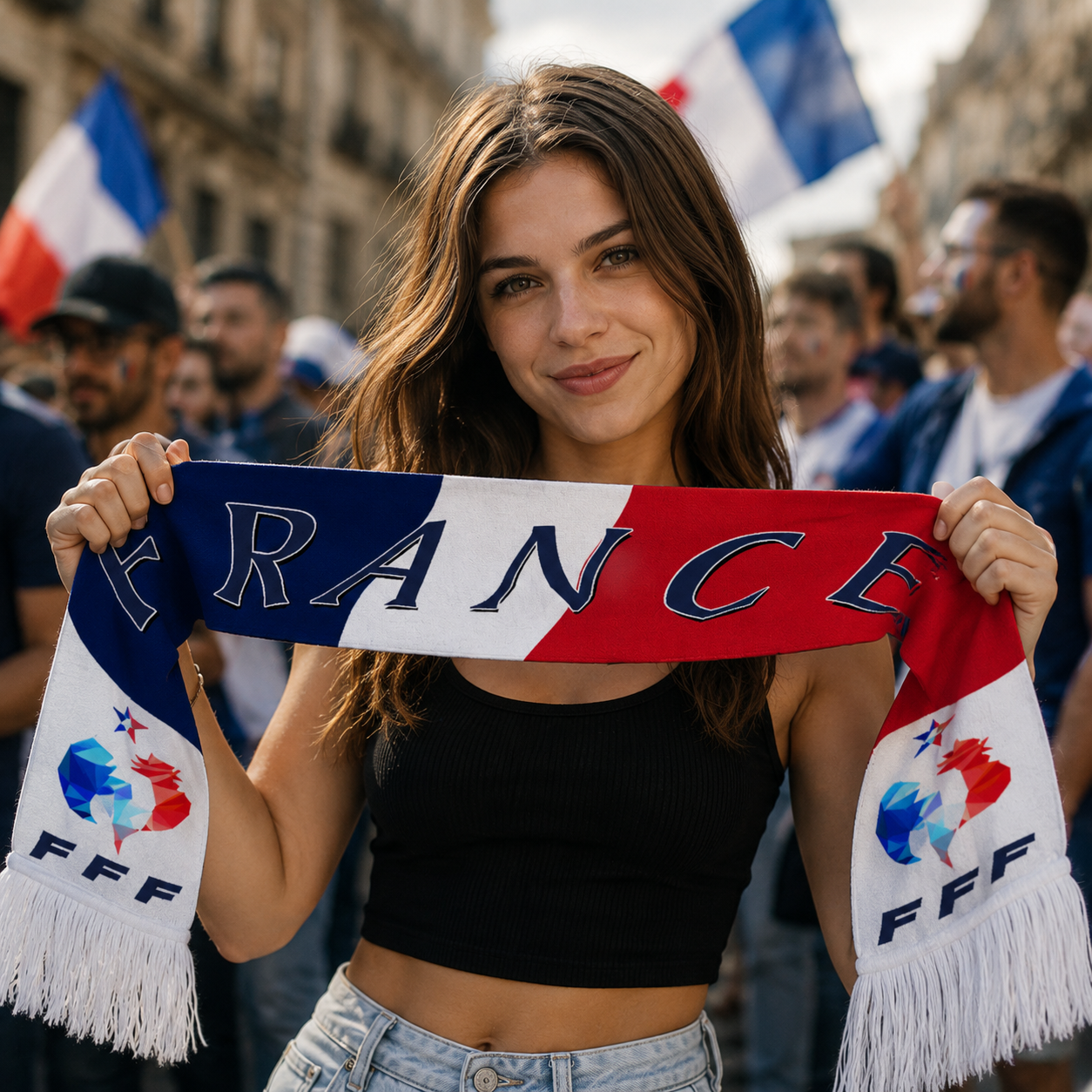 France Fan Scarf