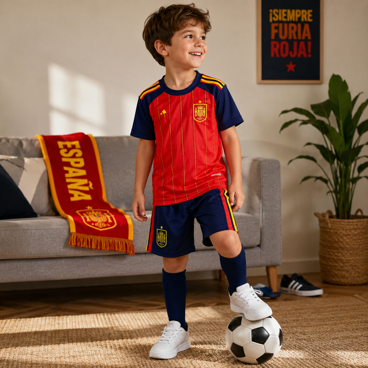 Spain Kids Jersey Detail