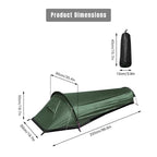 Backpacking Dome Tent Waterproof Lightweight Solo Camping Tent