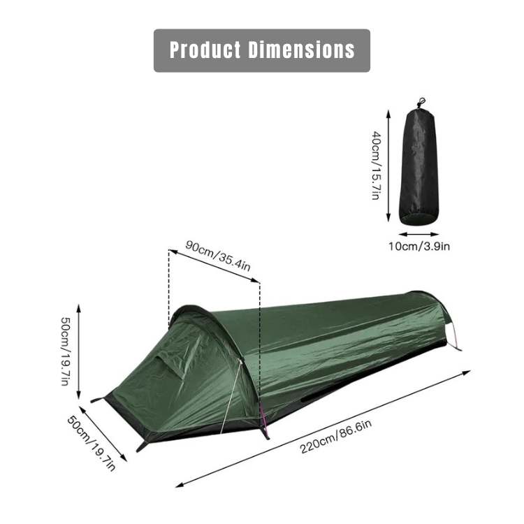 Backpacking Dome Tent Waterproof Lightweight Solo Camping Tent