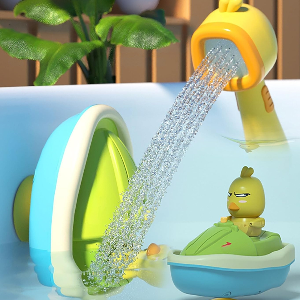 Bath Toy Set Floating Duck Shower Spray Toys