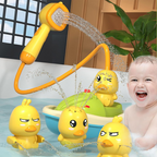 Bath Toy Set Floating Duck Shower Spray Toys