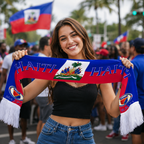 Haiti Fan Scarf