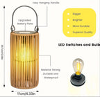 Solar Hanging Lanterns Set Outdoor Waterproof LED with Automatic Switch