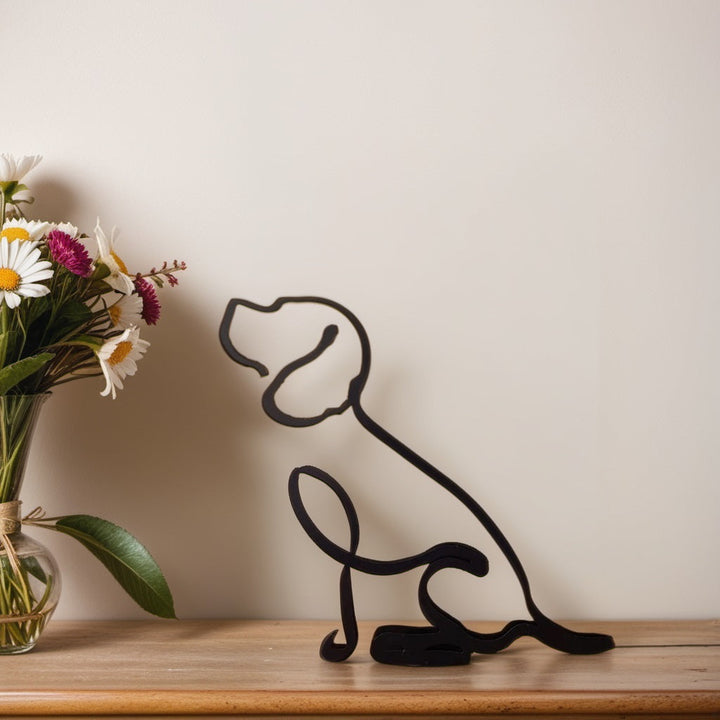 Abstract Dog Sculpture Figurine