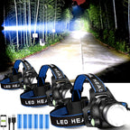 Rechargeable LED Headlamp with Dual Rechargeable Batteries