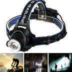 Rechargeable LED Headlamp with Dual Rechargeable Batteries