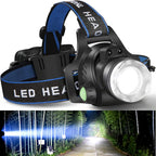 Rechargeable LED Headlamp with Dual Rechargeable Batteries
