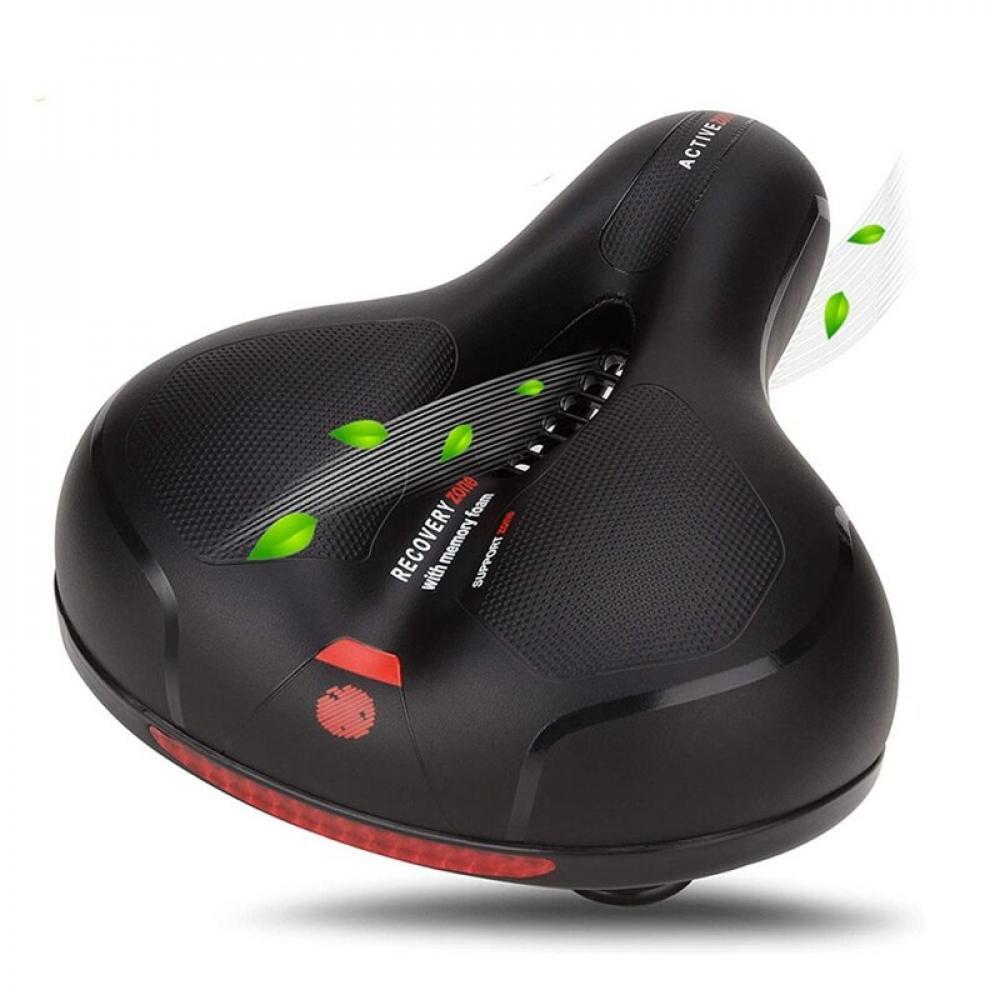Bicycle Saddle Soft Padded Seat with Rear Reflector