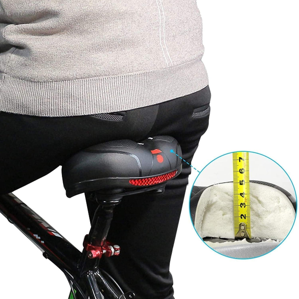 Bicycle Saddle Soft Padded Seat with Rear Reflector
