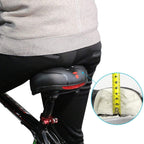 Bicycle Saddle Soft Padded Seat with Rear Reflector