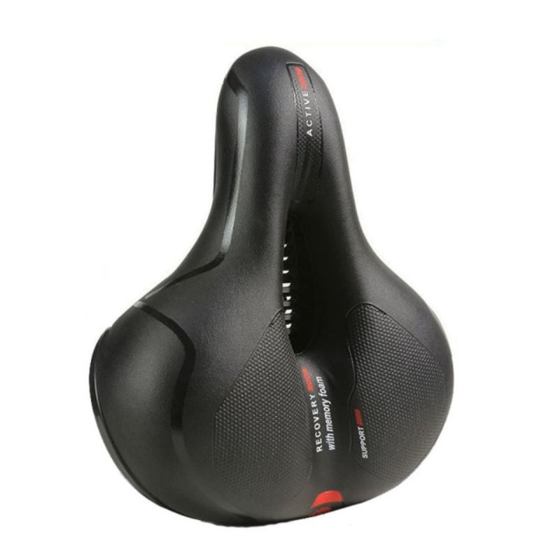 Bicycle Saddle Soft Padded Seat with Rear Reflector