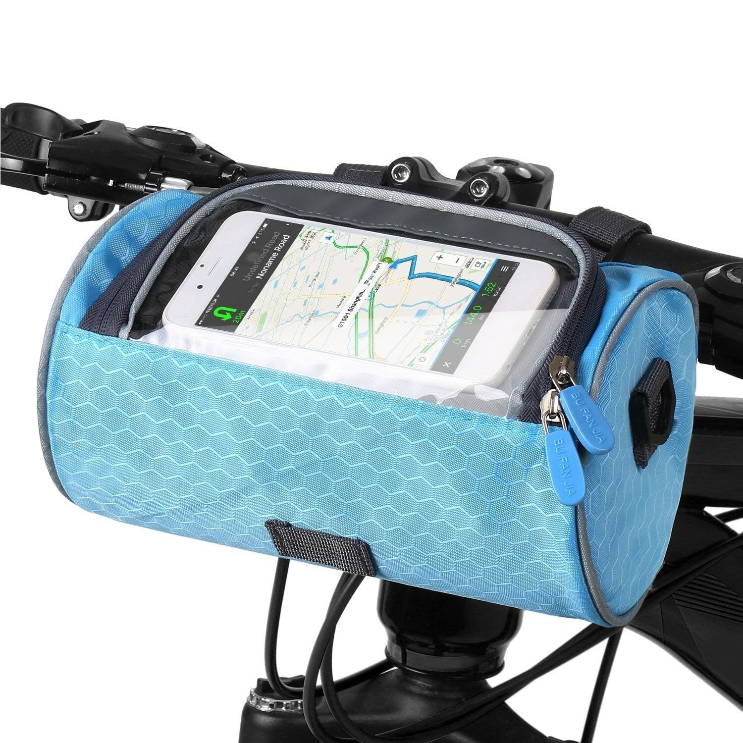 Bicycle Handlebar Bag Touchscreen Waterproof Accessory Pouch